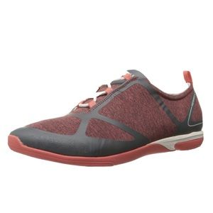 Merrell Ceylon Lace Up Tie Sneakers Walking Athletic Cayenne and Gray Womens 7.5